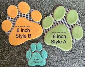 8 inch Paw Tile