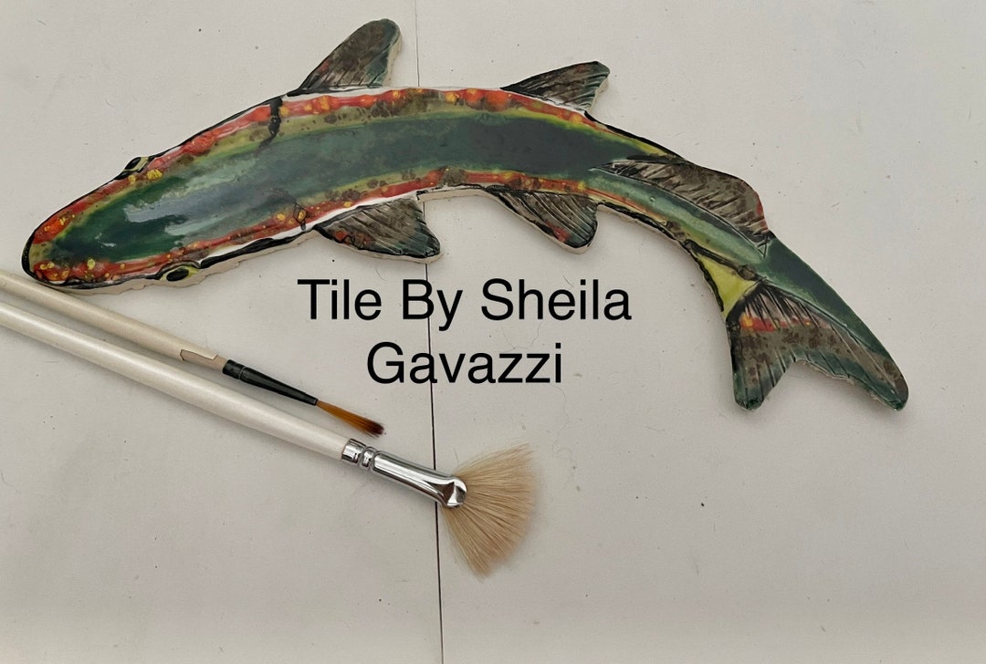 12 Inch Fish Tile Floor - Etsy