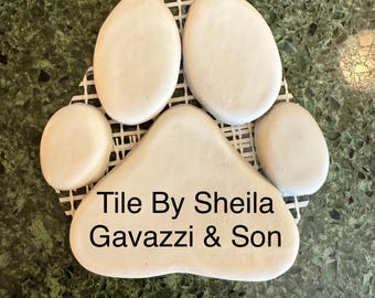 3 inch Paw Tile