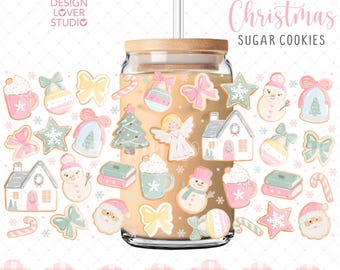 SIN IA, 100% dibujado a mano. Envoltorio para galletas navideñas, envoltorio para galletas navideñas, envoltorio para postres navideños, envoltorio para dulces navideños.