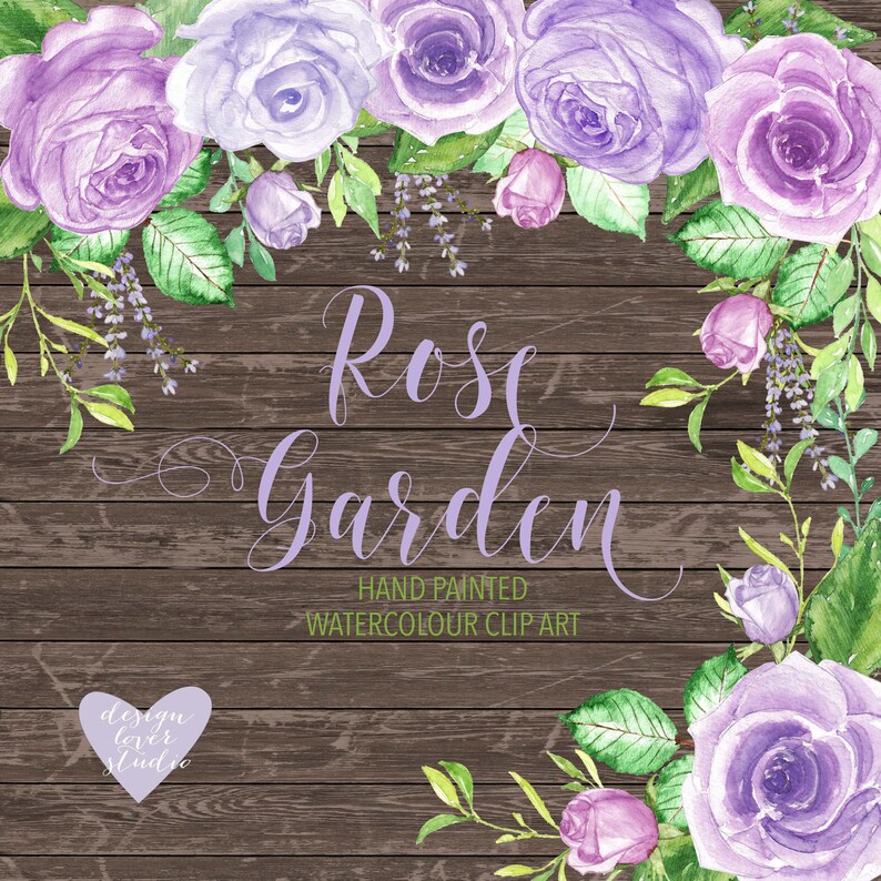 Download Lavender Watercolor Flower Wedding Clip Art Leaf Clipart Purple Floral Clipart Wedding Invitation Watercolor Rose Purple Clipart Clip Art Art Collectibles Kromasol Com