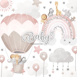 Conception de chambre d'enfant bébé fille arcs-en-ciel, chambre de bébé, arc-en-ciel, clipart bébé, clipart, chambre de bébé, arc-en-ciel