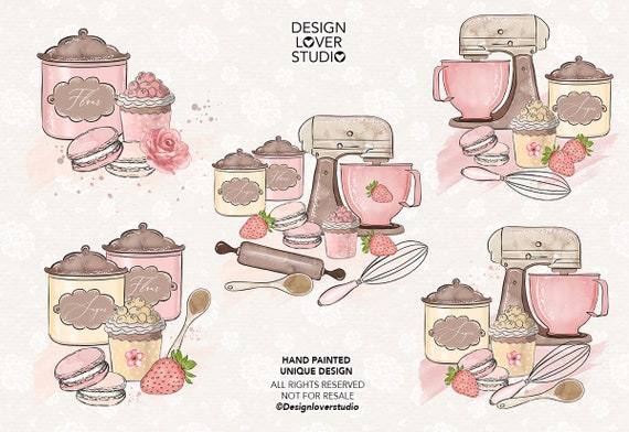 Beautiful Kitchen Clipart and Baking Art