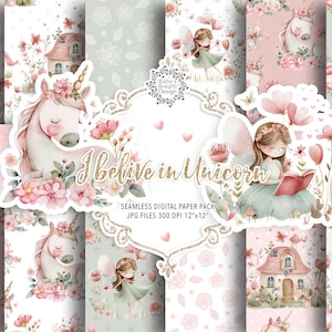 Aquarell Fairy Tale digitales Papier, Fee, Fee, Schaukel, Blumen, Märchen Papier, Baby, süßes Mädchen Muster