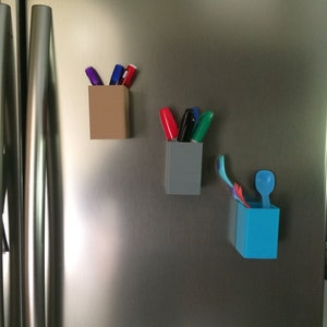 3D printed magnetic pen/utensil holder and planter