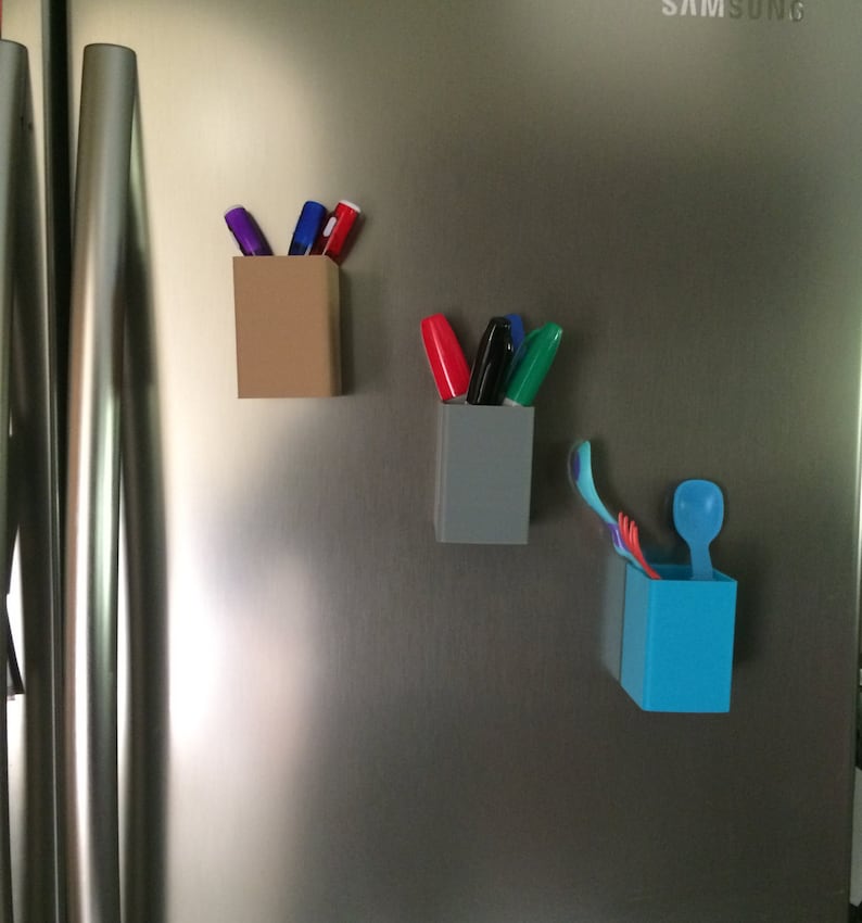 3D Printed Magnetic Pen/utensil Holder and Planter - Etsy