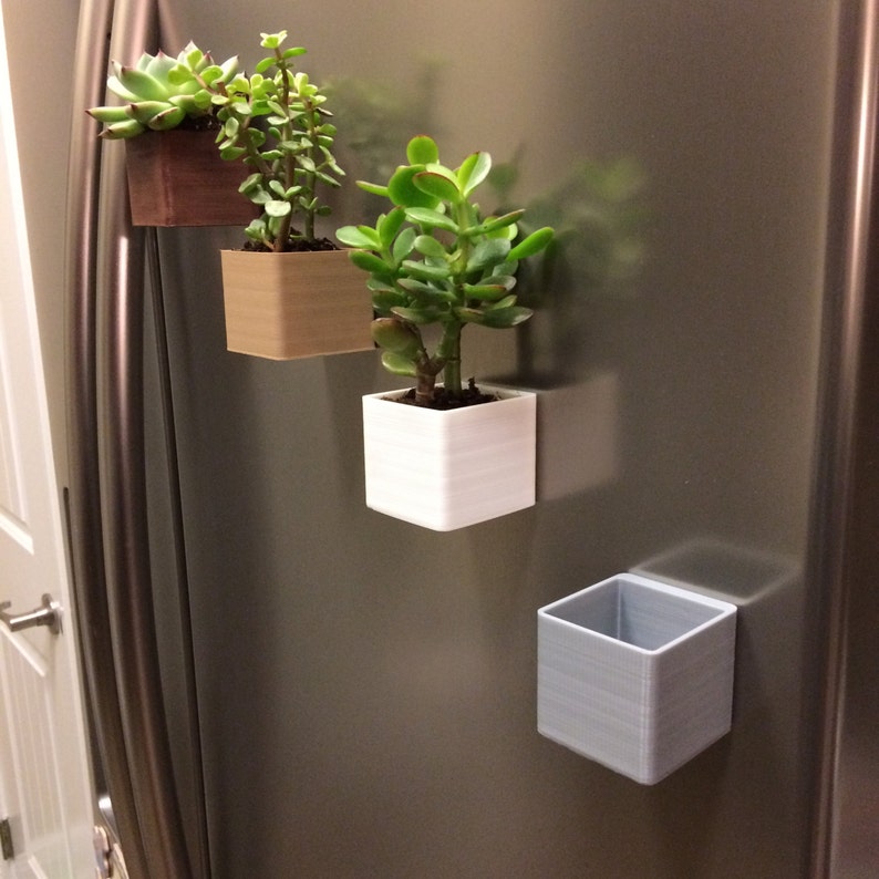 3D printed magnetic planters Set of 2 or moreFree shipping image 2