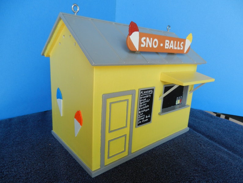New Orleans Snowball Stand Birdhouse Yellow Etsy