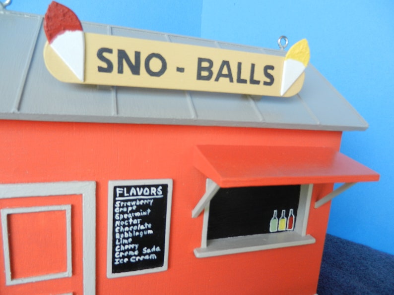 New Orleans Snowball Stand Birdhouse Rosy Red Etsy