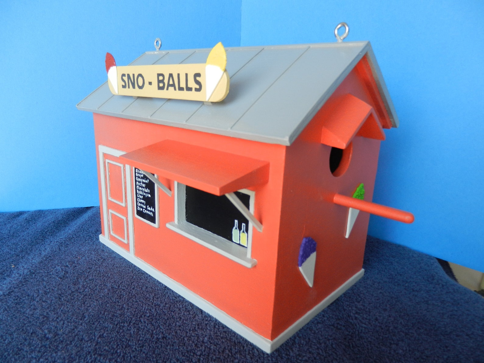 New Orleans Snowball Stand Birdhouse Rosy Red Etsy
