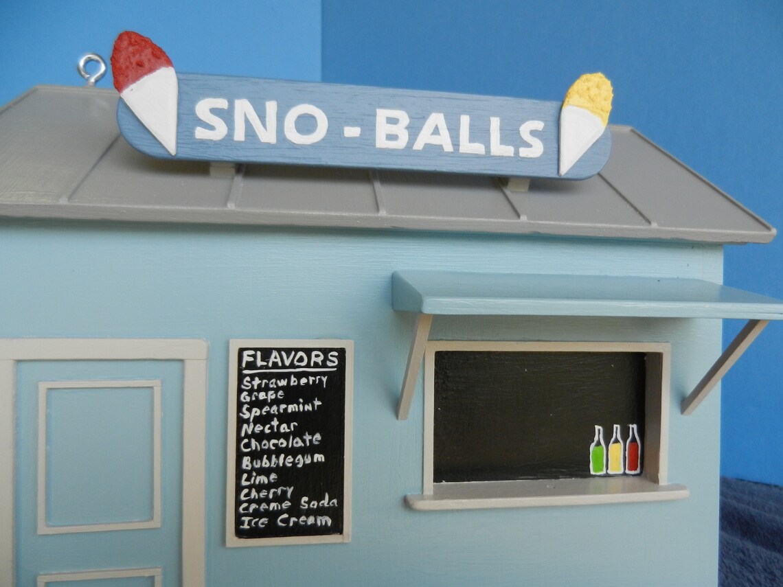 New Orleans Snowball Stand Birdhouse Blue Etsy