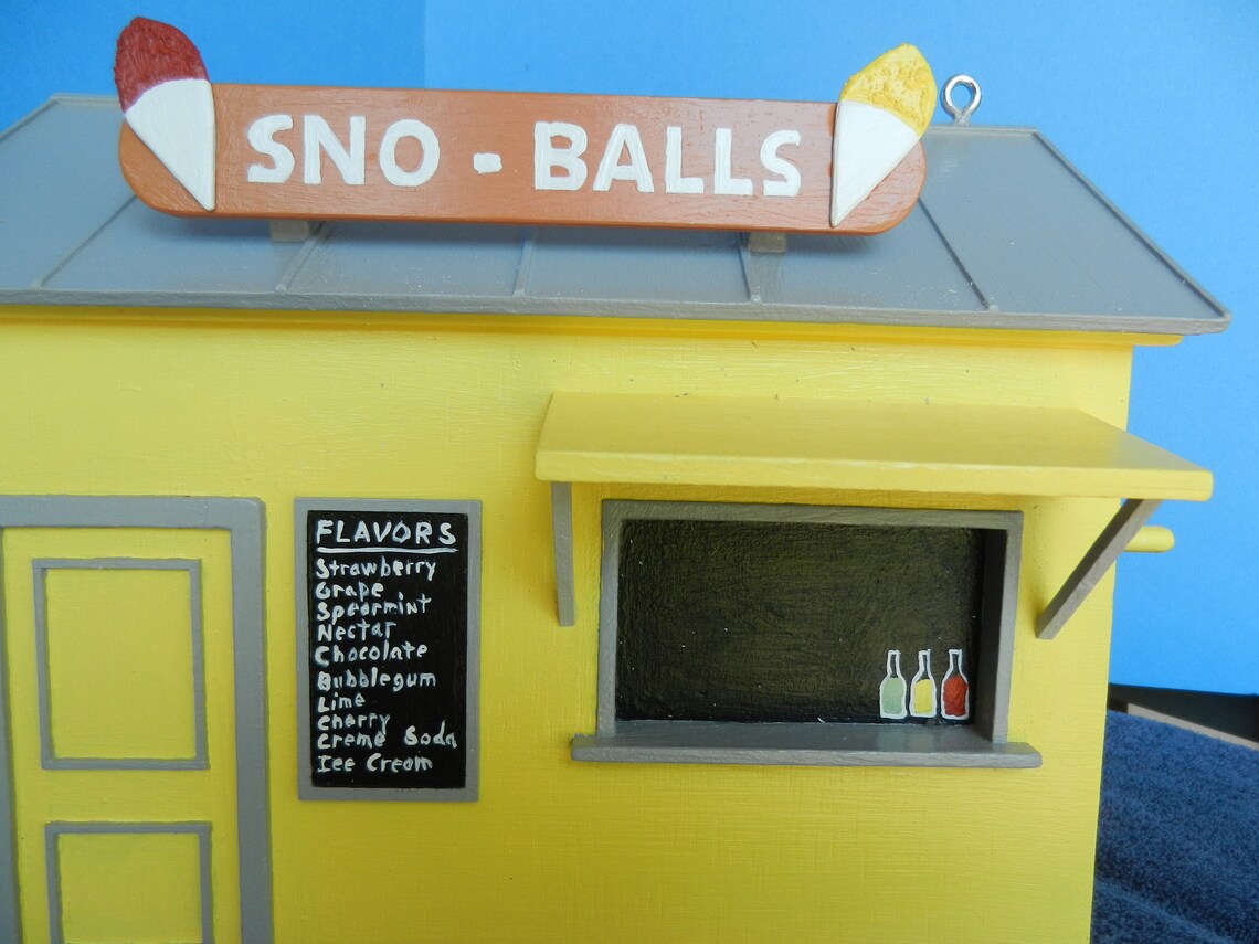 New Orleans Snowball Stand Birdhouse Yellow Etsy
