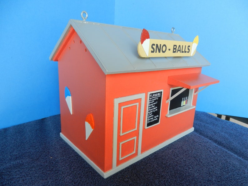New Orleans Snowball Stand Birdhouse Rosy Red Etsy