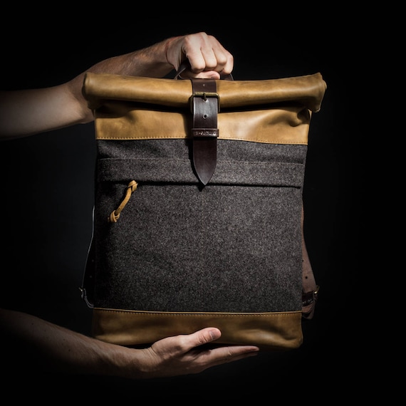 wool felt backpack
