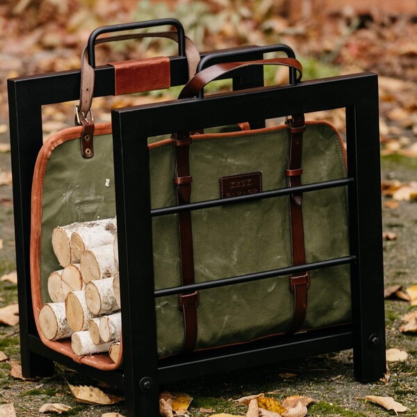 Fireplace Log Holder Etsy