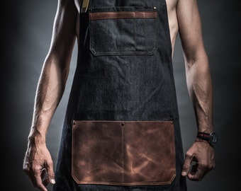 Craftsman apron Denim apron Work apron Chef apron Father day gift