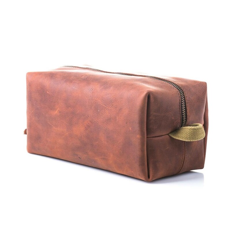 Leather Dopp Kit Toiletry Pouch Mens Pouch Toiletry Kit Bag Etsy
