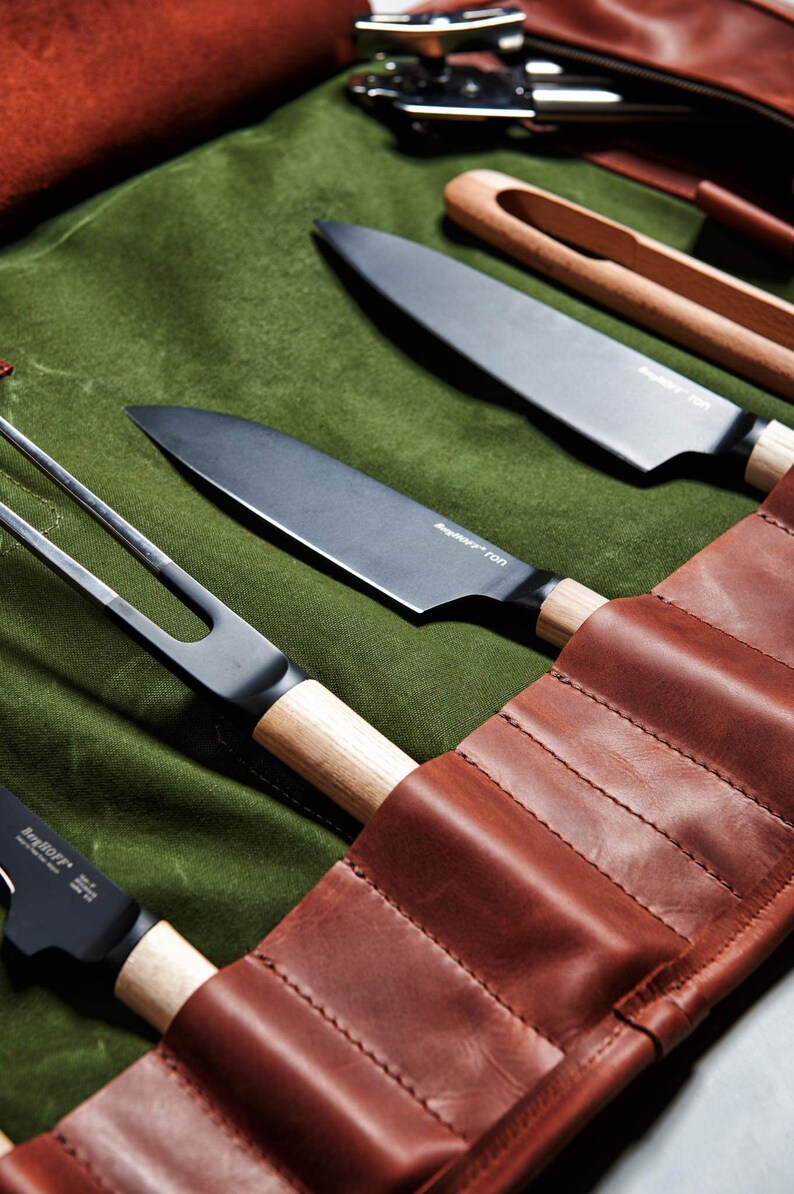 Chef Knife Roll Bag Organizer for Kitchen Tools Knives Storage Etsy