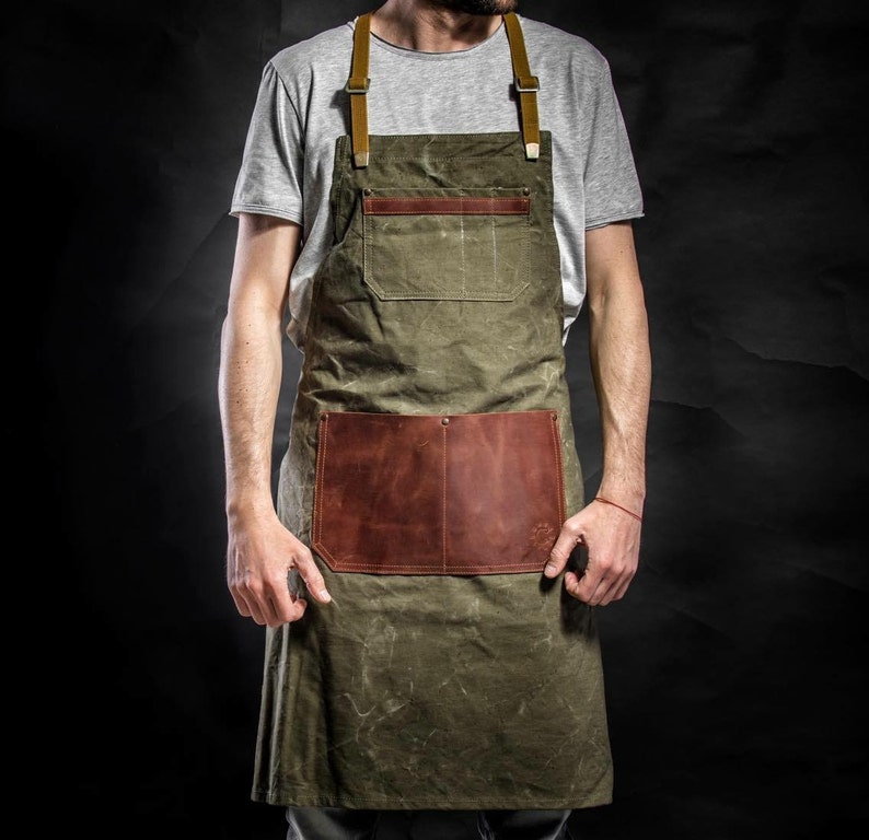 Canvas apron Barber's apron Gardening apron Chef apron Server apron Cooking apron Christmas gift image 5