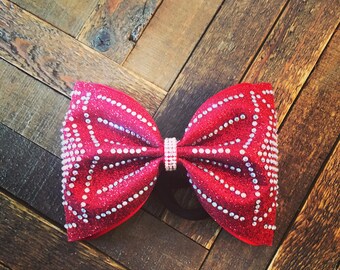 Isla Tailless Bow/Cheer Bows/Tailless Bows/Rhinestone Bows