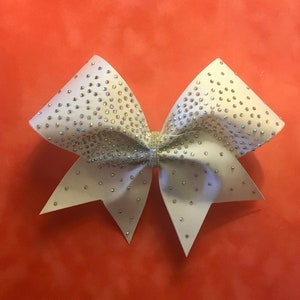 Center Scatter Bow/Cheer Bows/Rhinestone Cheer Bows