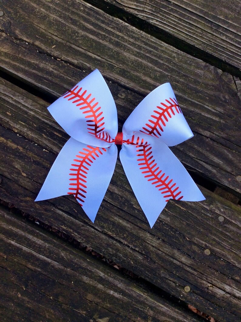 Baseball Bow/cheer Bow/baseball Sister/baseball Etsy