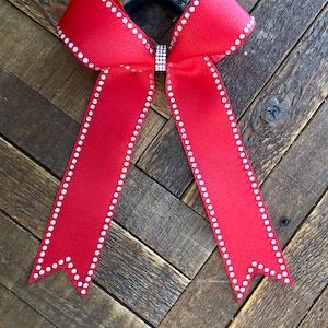 Rhinestone Skinny Bow/Cheer Bows