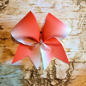 Red Ombre Bow/Cheer Bows/Red Cheer Bows/Red Bows/Ombre Cheer Bows/ Team Bows