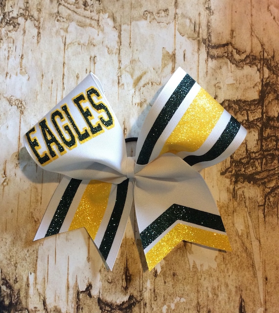Tripple Stripe Cheer Bow/Team Cheer Bows/Cheer Bows/Glitter Cheer Bows/Custom Cheer Bow