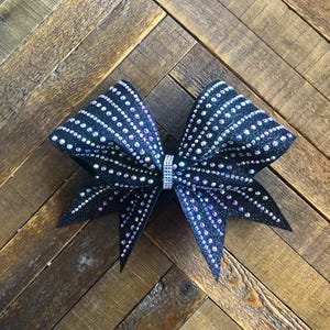 RG Burst Rhinestone Cheer Bow
