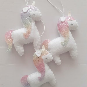 Unicorn decoration, unicorn room, unicorn gifts, stocking fillers, nursery decor, gifts for girls, wall hanging, pastel unicorns, bedroom
