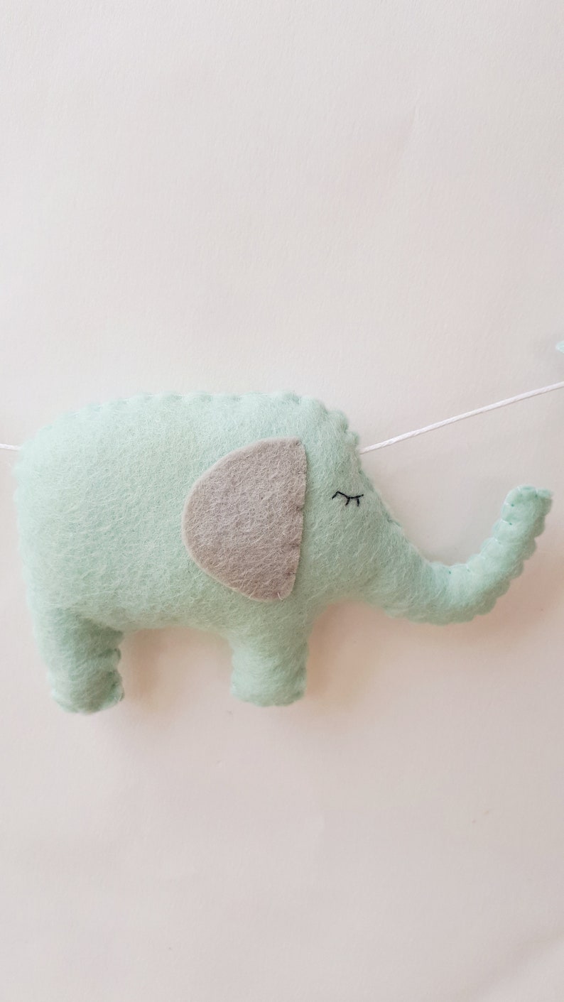 Elephant and Star Garland Boys Nursery New Baby Gift Etsy UK
