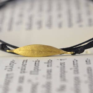 Olive Leaf Bracelet Solid 18k Gold Bracelet Gold Macrame Bracelet Everyday Gold Bracelet Bff Gold Bracelet Druid Jewellery Greek Handmade