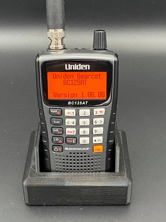 Drop-in Angled Desk Stand for Uniden BC125AT Radio Scanners