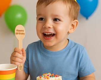 Mini Personalized Wooden Spoons - Custom Engraved, Eco-Friendly Utensils for Any Event