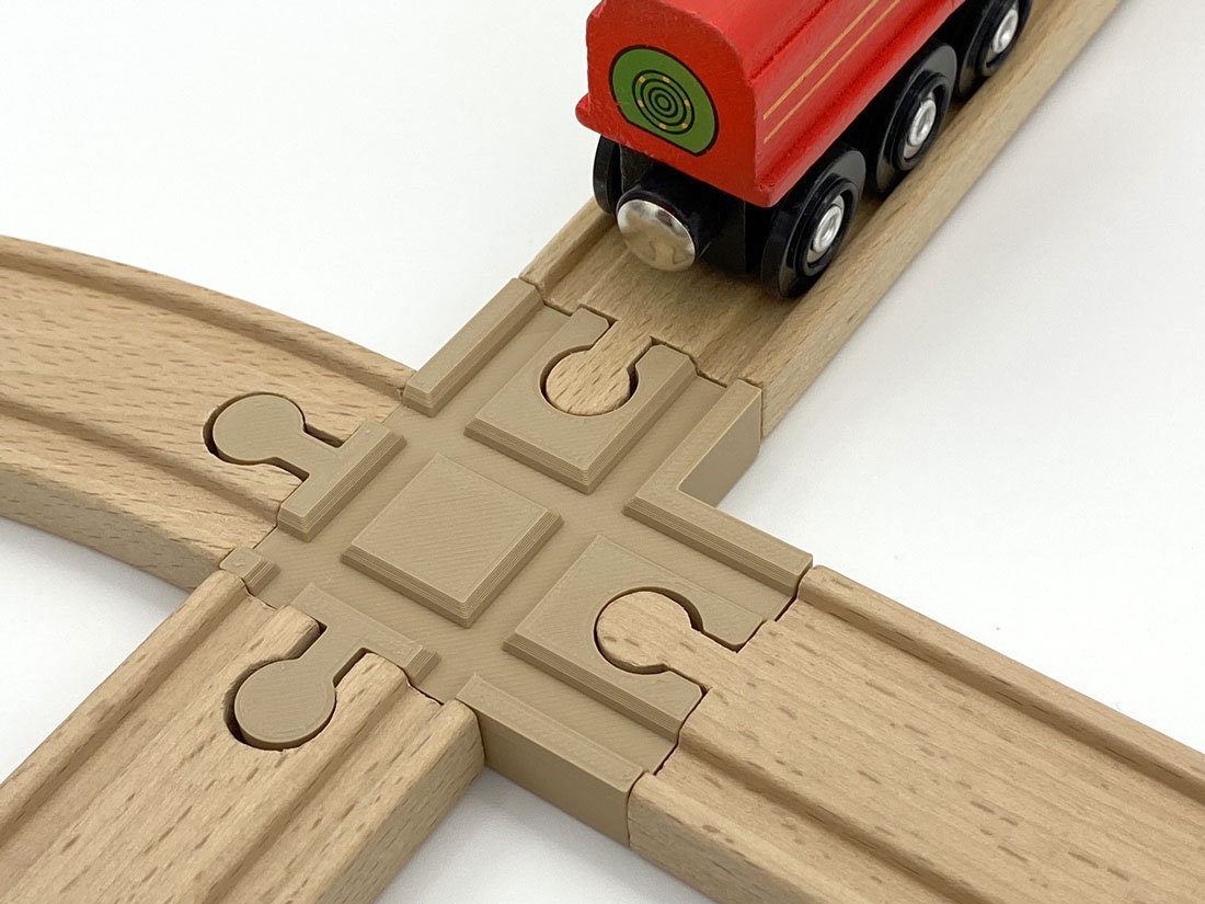 Schylling社 ロシア線路 ぜんまいTOY　TRAINTRACKブリキ玩具 Four-way Crossing - 4 Way Intersection for All Brands of Wooden