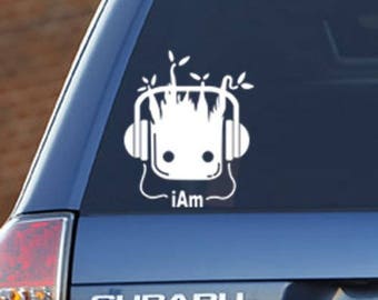 I Am Groot – 4" wide x 5" tall, vinyl decal - for windows, cars, trucks, toolboxes, laptops and tablets