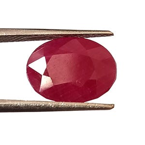 6.70 Carat Certified Natural Unheated Ruby 9.7X12.7 mm Oval Cut Ruby Genuine Faceted Untreated Ruby Loose Gemstone Making Ruby Ring,Pendant