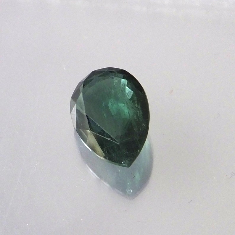 3.40 Carat 8X12.5X4.5 MM Pear Shape Natural Faceted Blue Color Tourmaline Untreated Facet Cut Blue Tourmaline Loose Cut Gemstone