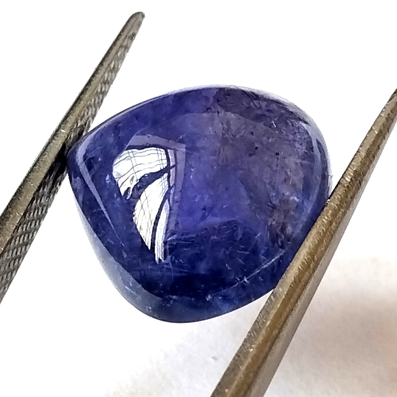 Tanzanite blu retro piatto pietra gemma cabochon di alta qualità fatto a mano ce