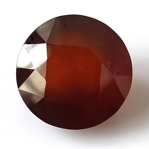 Giant Hessonite Garnet 72.55 Carat Rare Natural Faceted Hessonite Garnet 25X25 MM Round Shape Hessonite Garnet Untreated Loose Gemstone