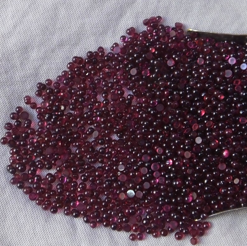 AAA Purple Rhodolite Garnet Cabochon: 2x2 mm Calibrated Gemstone Lot image 4