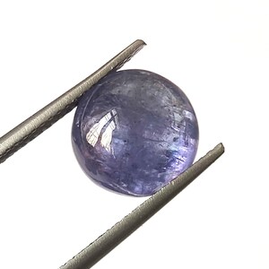 5 Carat Round Tanzanite Cabochon: 10mm Loose Gemstone