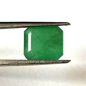 Emerald Gemstone May Birthstone Loose Emerald Gemstone Emerald Cut Emerald Loose Gemstone 7.6X9.1 mm Emerald Green Emerald Gemstone 3.05 CTS