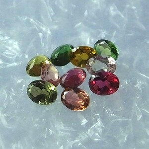 40 Pieces 4X5 MM Oval Shape AAA Natural Multi Color Tourmaline Cabochon Calibrated Gemstone Wholesale Lot 5X4 MM Oval Tourmaline Cabs