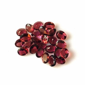 25 Pieces 5X4 MM Oval Shape Natural Faceted Pink Color Tourmaline Loose Gemstone AAA Quality Untreated Pink Tourmaline Cut Stone Jewelry Use
