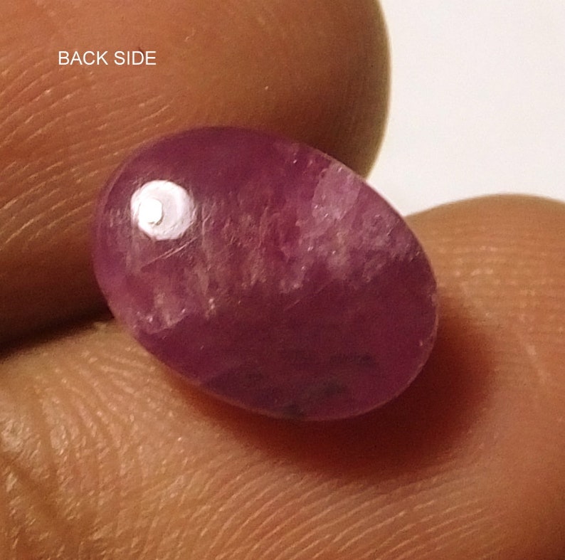 5.65 Carat Oval Shape Natural Unheated Ruby Cabochon Cut 8.6X11.2X5.5 MM Loose Gemstone Natural Untreated Ruby Cabs For Ring Or Pendant