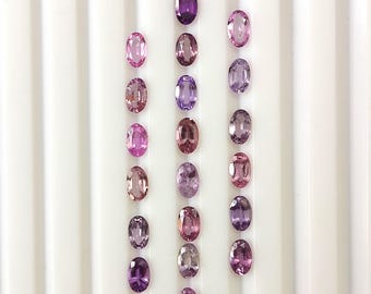 Natural Multi Color Spinel Lot: 3X5 mm Oval Faceted Loose Gemstones 20 Piece