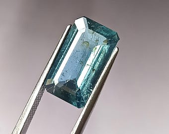 天然アクアマリンルース宝石：14.75カラットのエメラルドカット - Etsy