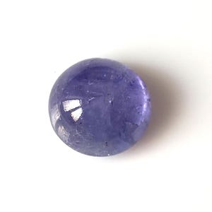 Natural Tanzanite Cabochon: 9mm Round Loose Gemstone